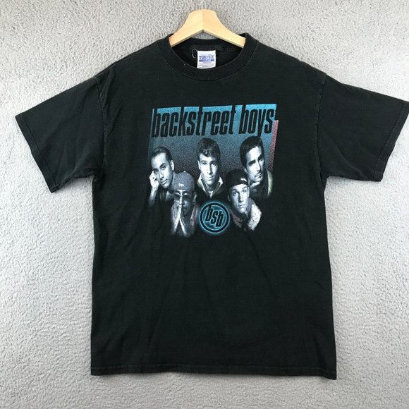 Vintage 190s BACKSTREET BOYS Tour T-Shirt Band Tee Size M - Picture 1 of 8